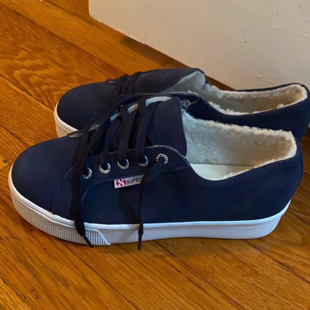 NWT Suede Platform Supergas